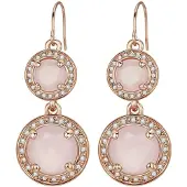 Lulu & Jane Oorbellen rose-goud / rosa
