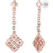 Lulu & Jane Oorbellen rose-goud