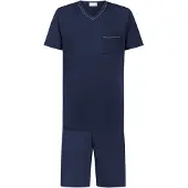 Mey Pyjama kort 'Pure Night' donkerblauw