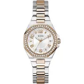 GUESS Analoog horloge 'Contessa' rose-goud / zilver