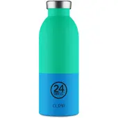 24Bottles Drinkfles 'Van Orton' blauw / turquoise / zwart