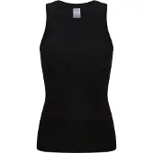 Schiesser Top 'Feinripp - Revival Paula' zwart