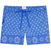 Schiesser Pyjamabroek ' Mix & Relax Web ' aqua