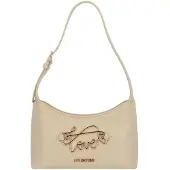 Love Moschino Schoudertas 'Script' beige / goud