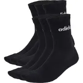 Adidas Sportsokken 'Linear Crew Cushioned 6 Pair Pack' zwart / wit