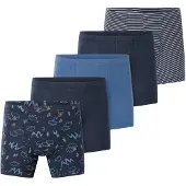 Schiesser Onderbroek '95/5' blauw / navy / turquoise / wit