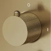 Saniclear Brass Curved omstelknop voor inbouw thermostaatkranen (SK24895 en SK79845)