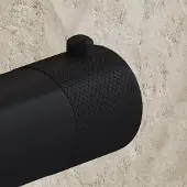 Saniclear Nero Curved temperatuurknop voor opbouw thermostaatkranen (SK38376, SK22969 en SK22981)