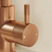 Saniclear Copper Stripes hendel voor Matrix wastafelkraan (SK21436)