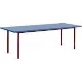 HAY Two-Colour eettafel 90x240 cm Maroon red-blue