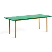 HAY Two-Colour eettafel 90x200 cm Ochre-green mint