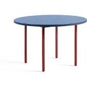 HAY Two-Colour eettafel Ø120 cm Maroon red-blue