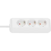 Brennenstuhl Eco-Line stopcontacten [3-voudig, wit, 3 m]