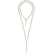 Liebeskind berlin Ketting rose-goud / parelwit
