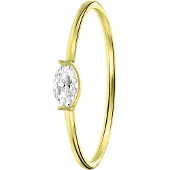 Lucardi Ring 'Klassisch' goud