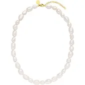 Purelei Ketting 'Keshi Moonlight' goud / parelwit