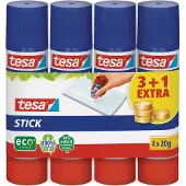 TESA Lijmstift Stick 20 g Transparant 57088-00200-00 4 Stuks à 20 g