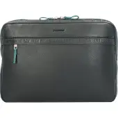 Burkely Laptoptas 'Bold Bobby' turquoise / zwart