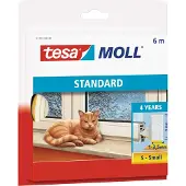 TESA - Tochtband - I Profiel - 6m X 1.0-3.5mm - Wit