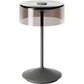 Sigor Numotion LED oplaadbare tafellamp, grafiet, glas, IP54, dimbaar Numotion,, alu / grijs / zink, Woon-/ Eetkamer, Glas, Modern
