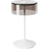 Sigor Numotion LED oplaadbare tafellamp, wit, glas, IP54, dimbaar Numotion,, wit / opaal, Woon-/ Eetkamer, Glas, Modern