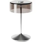Sigor Numotion LED oplaadbare tafellamp, zilver, glas, IP54, dimbaar Numotion,, chroom / zilver, Woon-/ Eetkamer, Glas, Modern