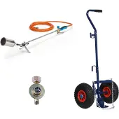 CFH Professionele Gasbrander PZ6500 - 5M Gasslang - Inclusief Trolley en Drukregelaar