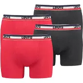 Levi's Boxershorts antraciet / bloedrood / wit