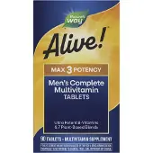 Nature'S Way Alive! Max3 Daily Men’s MultiVitamin (90 Tabletten) - vitamines, multivitamines - multivitamines