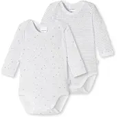 Schiesser Rompertje/body lichtgrijs / offwhite
