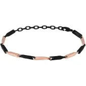 Breil Armband rose-goud / zwart