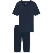 Schiesser Korte pyjama 'UNCOVER Night' donkerblauw