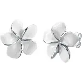 Elli Oorbellen 'Frangipani Blüte' zilver