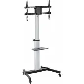 Art Mobiele steun voor TV - - Voor TV 37-86 inch - Maximaal gewicht 50 kg - 360 wielen - Aluminium