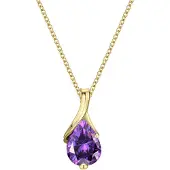 Rafaela Donata Ketting goudgeel / lila