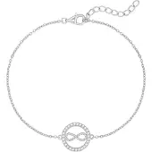 Rafaela Donata Armband zilver / transparant