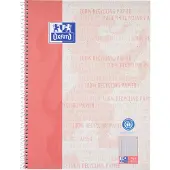 Oxford Schrijfblok A4+ Geruit Spiraalbinding Geperforeerd 160 Pagina's 80 Vellen