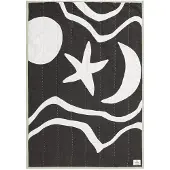 Ferm Living Sprei Kove Charcoal / Elm Green-120 x 80 cm