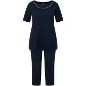 Ulla Popken Pyjama nachtblauw