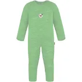 Normani Rompertje/body 'Waverly' beige / groen / appel / zwart / wit