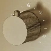 Saniclear Brass Curved temperatuurknop voor inbouw thermostaatkranen (SK24895 en SK79845)