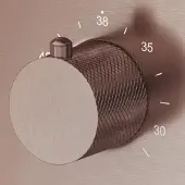 Saniclear Copper Curved temperatuurknop voor inbouw thermostaatkranen (SK21429 en SK79844)