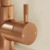 Saniclear Copper Curved hendel voor Matrix wastafelkraan (SK21436)