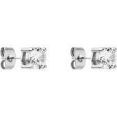 Purelei Oorbellen 'Pristine' zilver / transparant