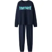 TWO SOON Nachtkledij 'Fortnite' navy / lichtblauw