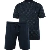 JP 1880 Pyjama kort navy / wit