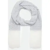 Comma casual identity Sjaal grijs / wit