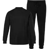 Men Plus Pyjama lang zwart