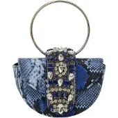 Faina Schoudertas blauw / lichtblauw / donkerblauw / transparant