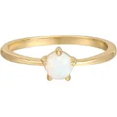 Rafaela Donata Ring goudgeel / wit